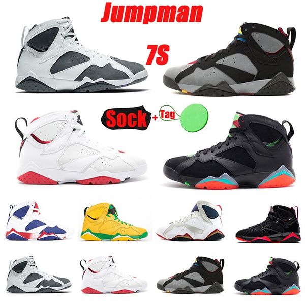 

low jumpman 7 retro 7s mens basketball shoes sneakers trophy room bordeaux barcelona nights flint hare oregon ducks patent alternate mist me, Black