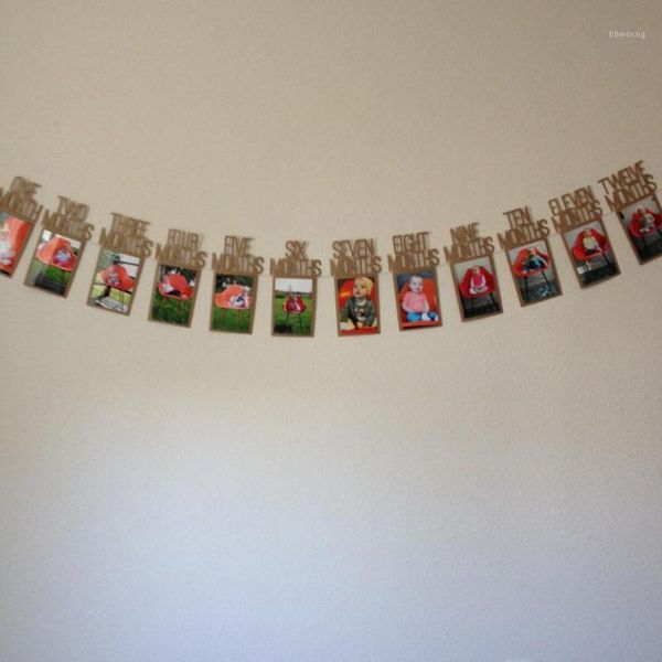 

new qualified dropship kids birthday gift decorations 1-12 month p banner monthly p wall d36se61