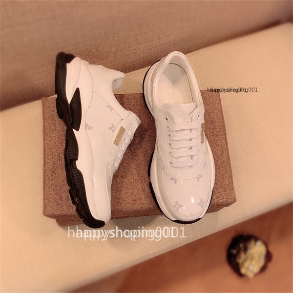 

comfort men casual shoes sneakers leather shoes sneakers paris jogging party dress platform shoes with box size 38-44, Black
