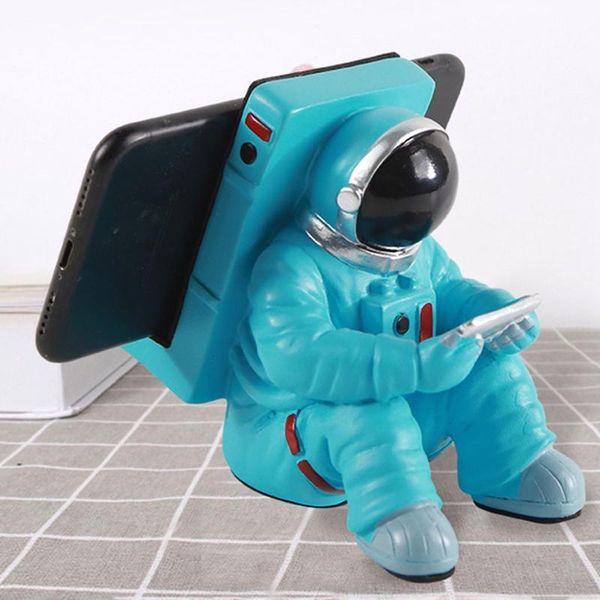 

творческий держатель ручки мобильный телефон стенд смола астронавта статуэтка дома украшения дома офисная аксессуары практичный столик стола