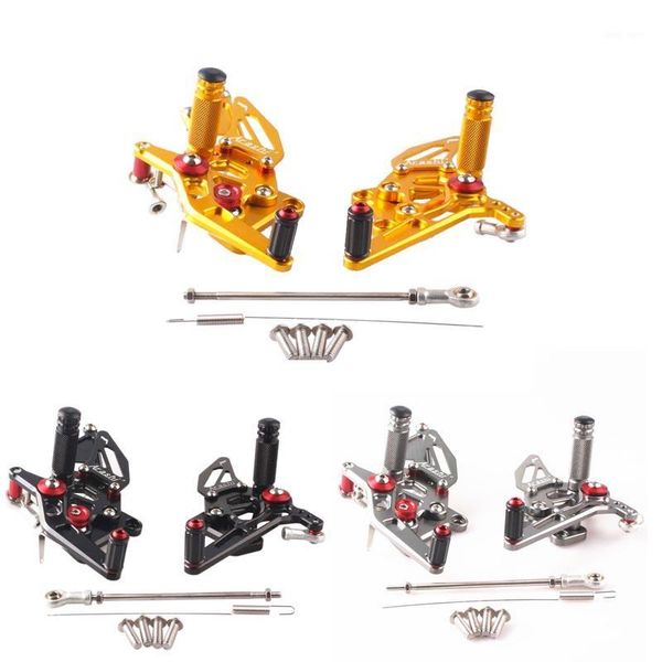 

cnc shift brake lever pedals for ninja 250 2008-2012 2009 2010 2011 adjustable rearset foot pegs1