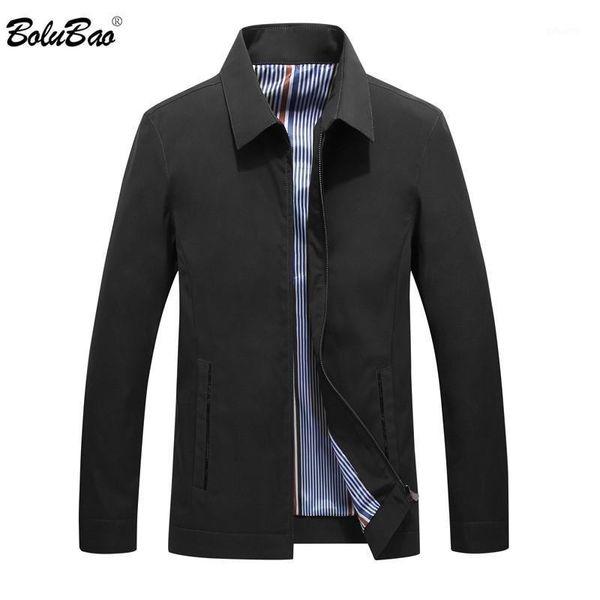 

bolubao men british style thin jackets autumn new men's solid color comfortable jacket male brand business casual jacket coats1, Black;brown