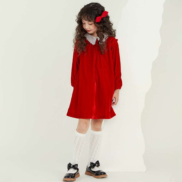 

long veet children's sve drs new red in autumn and winter 2020 yqa1 yqa1, Red;yellow