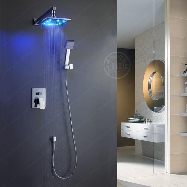 

becola led shower set pressurized sprinkler suit shower square head shower set sqczsp