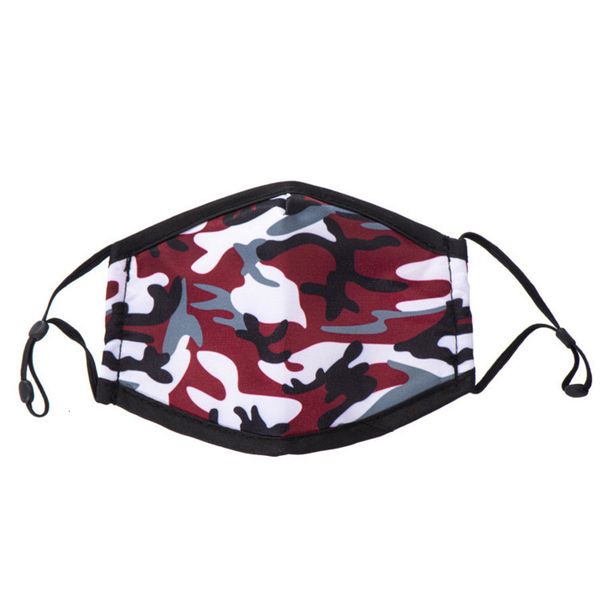 

black designer red face mask kids christmas santa claus snawflake camo print mouth masks children's