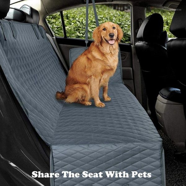 

dog car seat cover for car rear back seat waterproof pet dog travel mat hammock cushion protector with zipper and pocket1