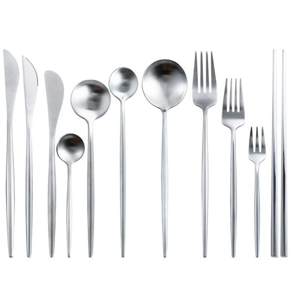 

silver cutlery set upscale steel cutlery aristocratic home steak cutlery party wedding steak knife fork coffee spoon jllosf