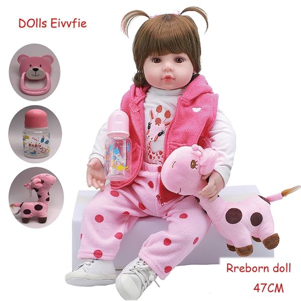 

19inch 48cm lifelike bebe reborn doll baby newborn wholesale toys for children christmas gift and birthday gift doll toys y200111