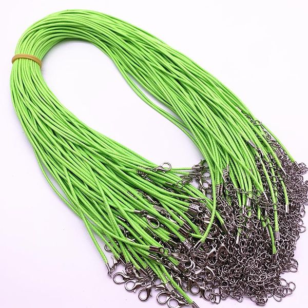 

новые 10 шт. 1.5 мм нейлоновый брезентский вощеный вощеный шнур лобстерская застежка веревка плетеная регулируемая веревка для ювелирных изд