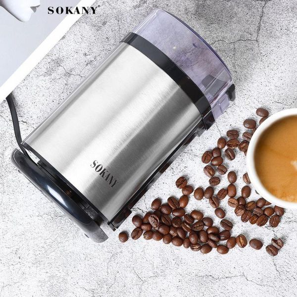 

electric grinder blender coffee machine maker stainless steel detachable easy dumping cleaning powerful multi-functiaon grinder