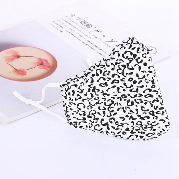 

printing cotton face masks leopard breathable factory anti-dust suncreen washable reusable mask yya560 60pc