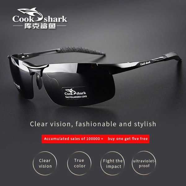 

cookshark sunglasses male and female polarized sunglasses tide ultra light driver driving polarized glasses, White;black