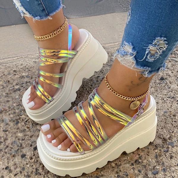 

women sandals casual narrow band ankle buckle strap flat platform ladies female shoes summer mujer sandalias plus size 2020 y200702, Black