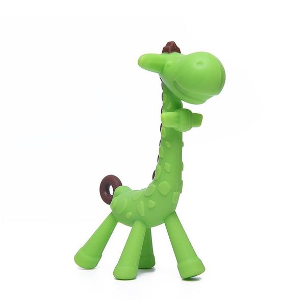 

1 шт. sile giraffe baby tehter animal newborn teathing toy toy kids care organuage chinking pired bpa бесплатная цепная цепочка q jlltmg