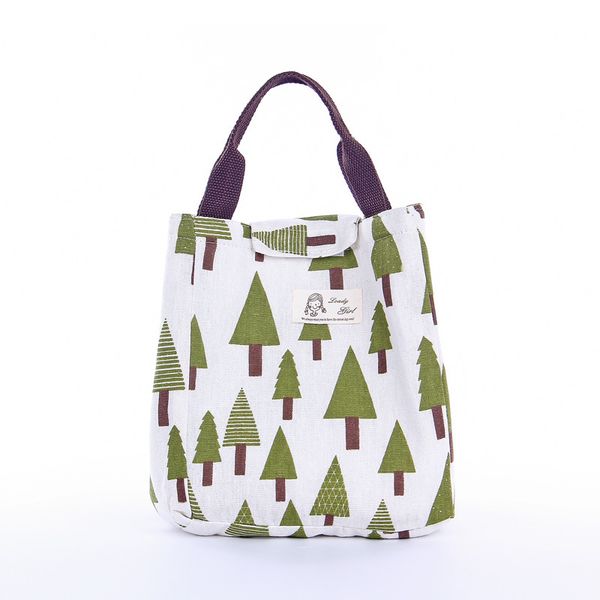 

hedgehog whale pattern canvas bags cartoon lunch bento thermal insulation portable bag new pattern versatile new arrival 5 2qf j2