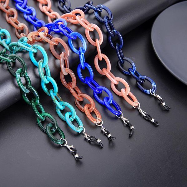 

kissme multicolor big acrylic link eyeglasses chains for women sunglasses masking chains hyperbole new fashion jewelry wholesale h bbymox