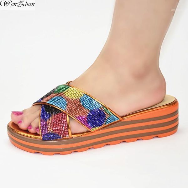 

women wedding shoes bride very soft italian women party shoes decorated with rhinestone ladies and sandals d210-271, Black