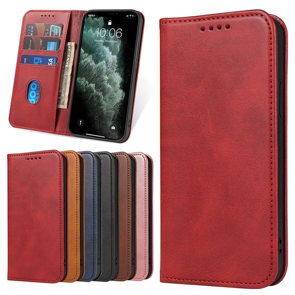 

multifunctional magnetic phone case for iphone12 7 8 11pro max xr x xs max wallet phone cover for samsung s20