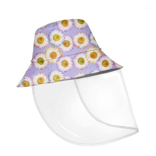 

noisydesigns women bucket hats daisy print summer detachable outdoor travel fisherman caps ladies protective face sombrero mujer1
