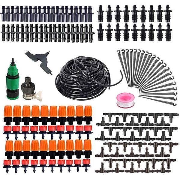 

watering equipments garden hose micro drip kits with adjustable drippers muciakie 50m-5m diy irrigation system automatic waterin1