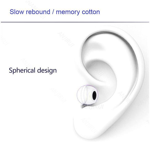 

2 pcs/1 pairs. anjirui ts-400 m 12.5mm caliber ear pads/cap 4.9mm memory foam eartips for in-ear earphone tips sponge ea bbybdz
