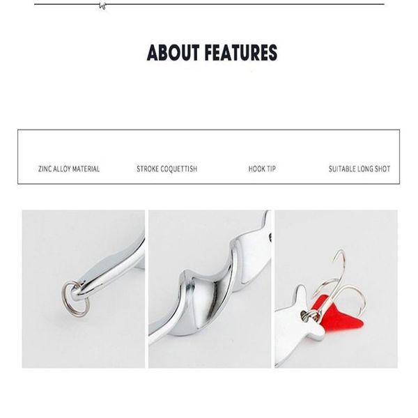 

10g 14g 21g 28g spoon rotating metal spinner fishing lure hard baits for trout pike fishing treble hoo jlllfx
