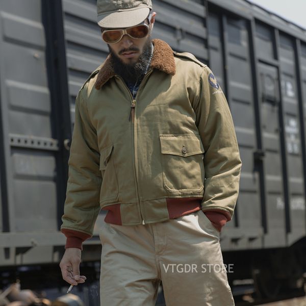 

uses type b-10 bomber w2 jacket vintage uniform military flight 34gk, Black;brown