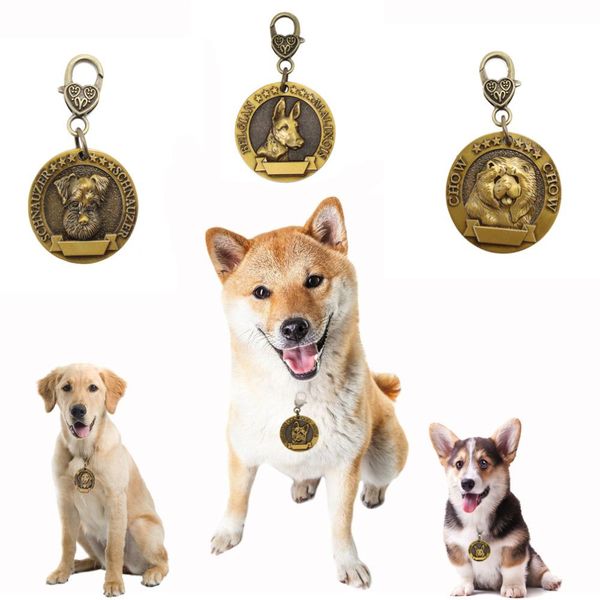 

new personalized pet id tags copper dog id collar tag necklace accessories pet name address birthday id tags engraving q wmtrul