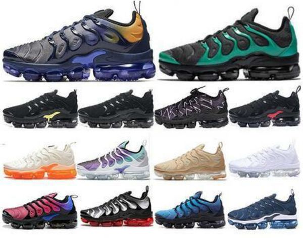 

2020 tn plus metallic white silver triple black men running shoes tn plus trainer sneaker shoes wholesale