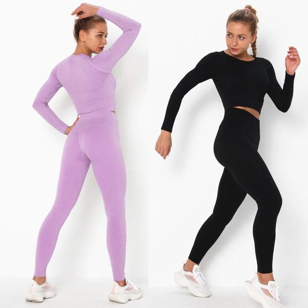 

seamless exercise clothing women tracksuit gym set fitness workout sets training outfits for women athletic legging suit, Gray