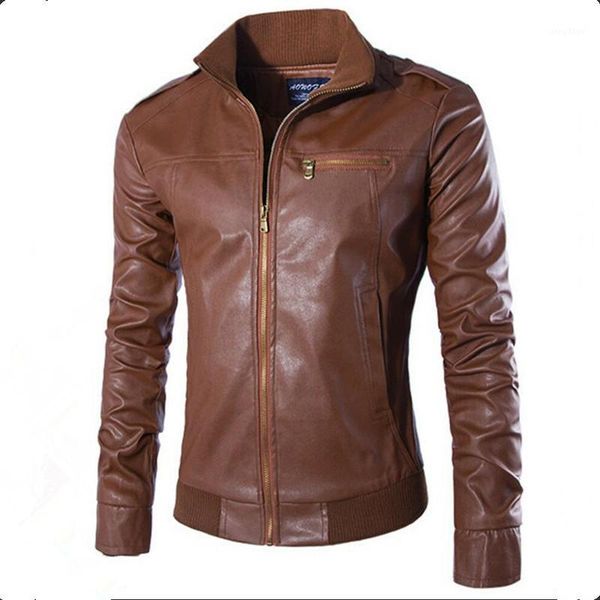 

wholesale- 2017 new arrive brand motorcycle leather jackets men ,men's leather jacket, jaqueta de couro masculina,mens leather jackets1, Black
