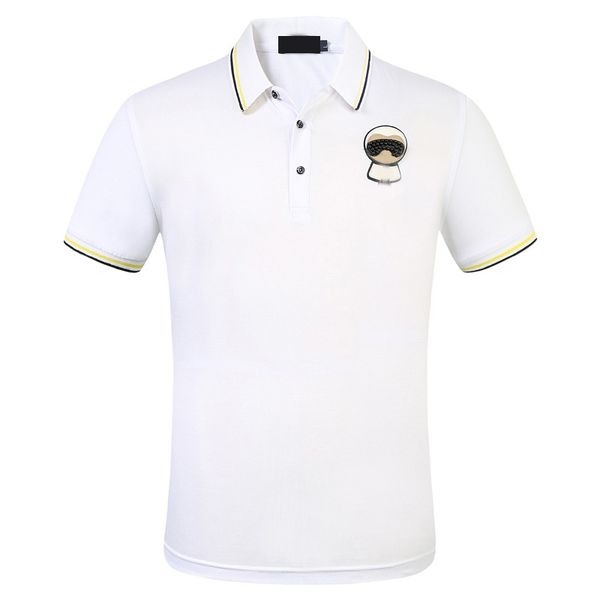 

new summer polo fashion embroidery mens polo shirts fashion polo shirt men women high street casual tee high quality, White;black