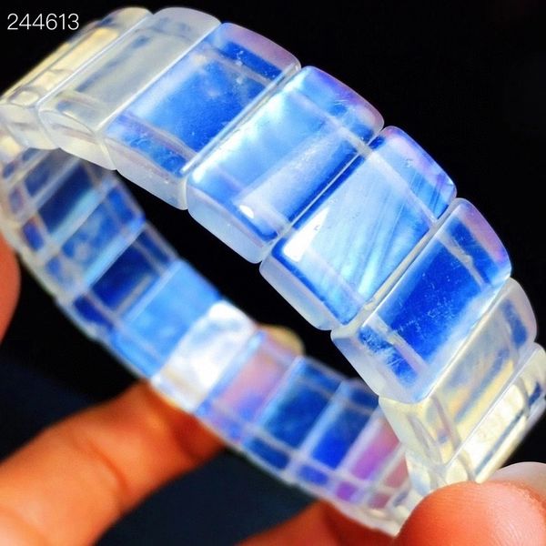 

natural blue moonstone crystal light z5ao, Black