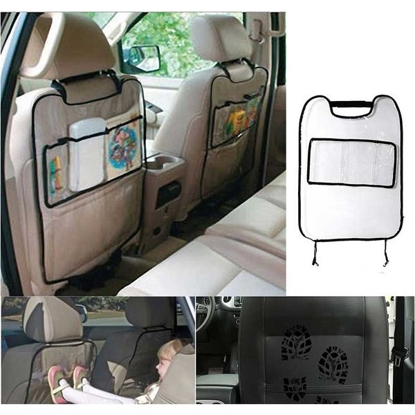

63cmx45cm детские автомобильные сиденья заднее водонепроницаемое автомобильное сиденье защитное покрытие для детей kick mat storage bag f bb