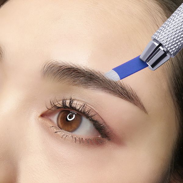 

microblading piercing needle blades tattoo needles u shape for 3d embroidery permanent makeup manual tattoo pen tattoo supplies