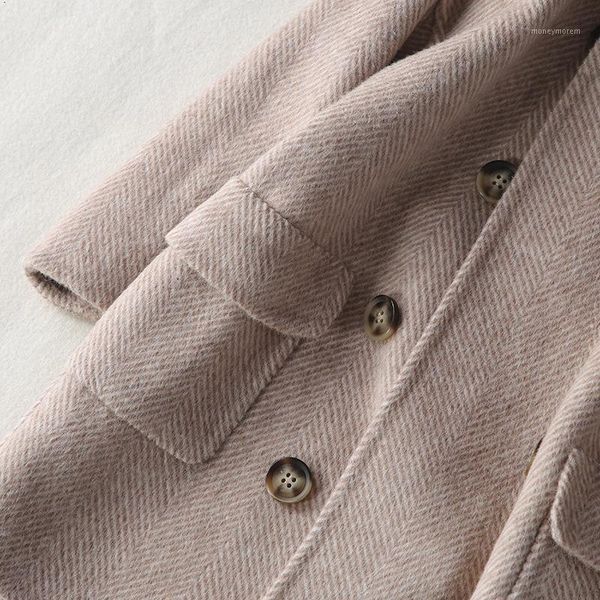 

men's wool & blends children's baby boy woolen cloth coat cuhk 2021 children double-sided cashmere of the girls1, Black