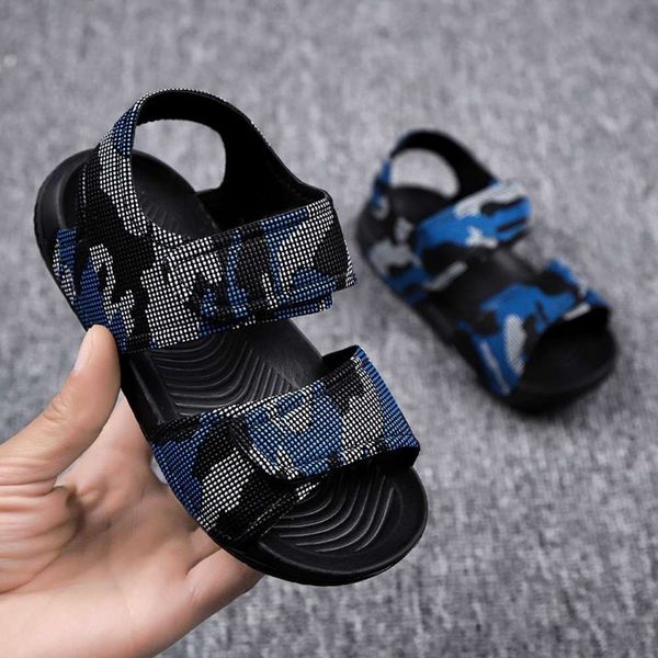 

children's beach sho, boys' sandals, primary school students, middle, Black;red