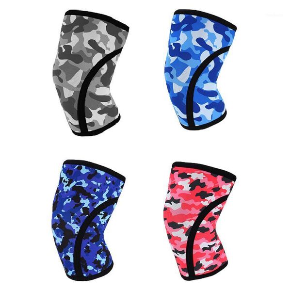 

elbow & knee pads 1 pair brace thick compression camouflage sleeves for running training sports safety joint support pads1, Black;gray