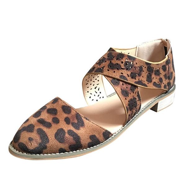 

dress shoes sagace women's leopard ankle cross strap high heels back zipper summer sandals quality ladies, Black