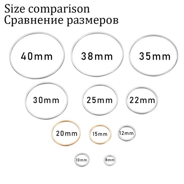 

20-50pcs диаметр круглого 8-40mm обручи серьги провода разъемы закрытые кольца для diy подвесные изготовление ювелирных изделий расходные ма