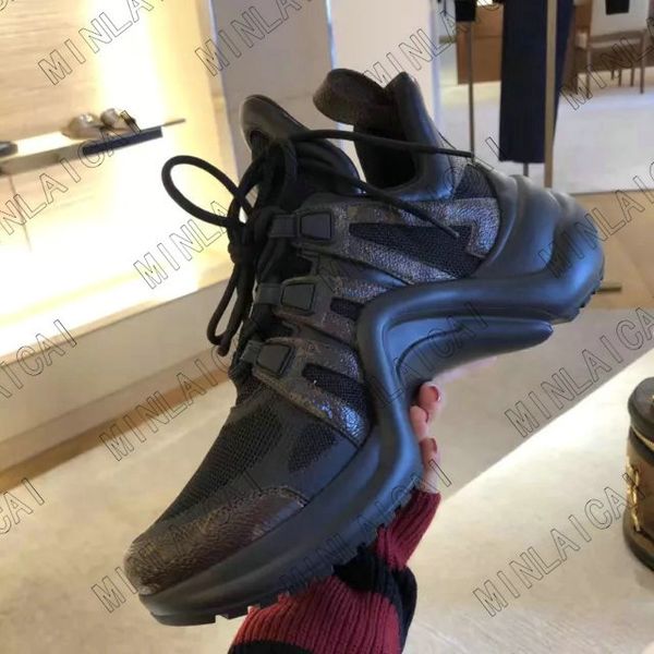

archlight sneaker luxurys designers womens archlight trainers height increasing mens dad light weight mixed colors designer casual shoes, Black