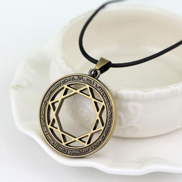 

pendant necklaces anime magi choker necklace the of magic flute eight star array circle symble charm cosplay jewelry sweater chain, Silver