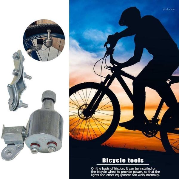 

1pcs dynamo motorized taillight eco friendly universal outdoor cycling friction bracket head bicycle light generator easy instal1
