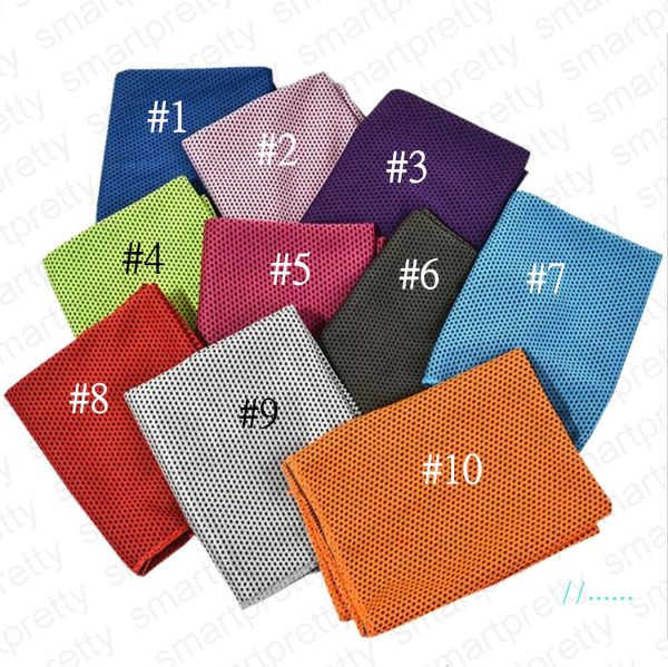 

30*80cm summer sunstroke towels ice cold yoga exercise cool quick dry soft breathable sports towel for e414