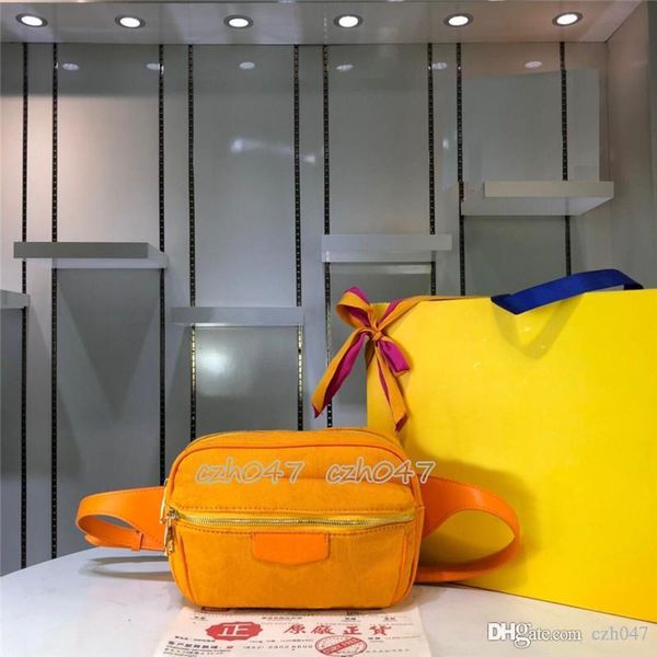 

style fashion waist bag men and women genuine leather fashion fanny pack women crossbody shoulder bags 44741