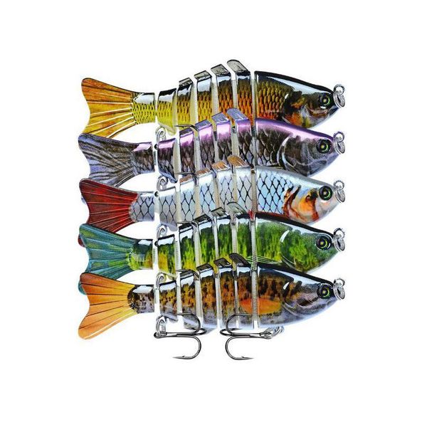 

multi-colors floating bionic minnow lure articulated fishing lure sinking artificial bait hard bait fishing lure fis sqcscy