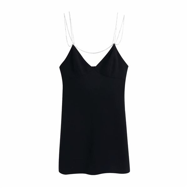 

2021 new women diamonds strap dresses fashion ladies party solid black mini dress elegant female vestidos vkcp, Black;gray