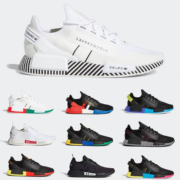 

dazzle camo nmd r1 r2 v2 men women running shoes munich rio de janeiro tokyo nights outdoor mens trainers sports sneakers size 36-45