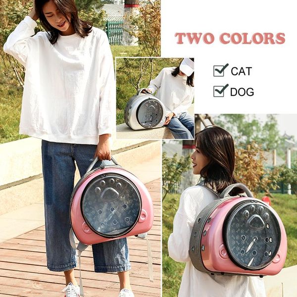 

pet cat dog carrier bag transparent small puppy cat backpack bag portable cat shoulder handbag pet travel bag outdoor br bbymfc