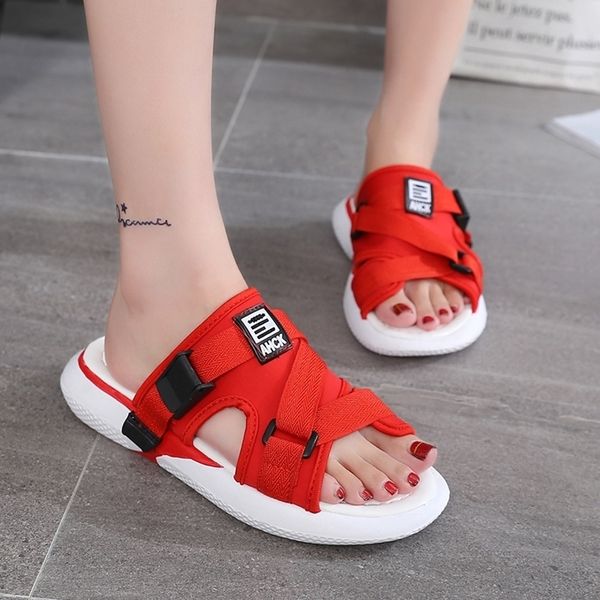 

fashion women slides summer slippers women shoes flip flops slide sandals holiday beach slides zapatillas mujer y200423, Black